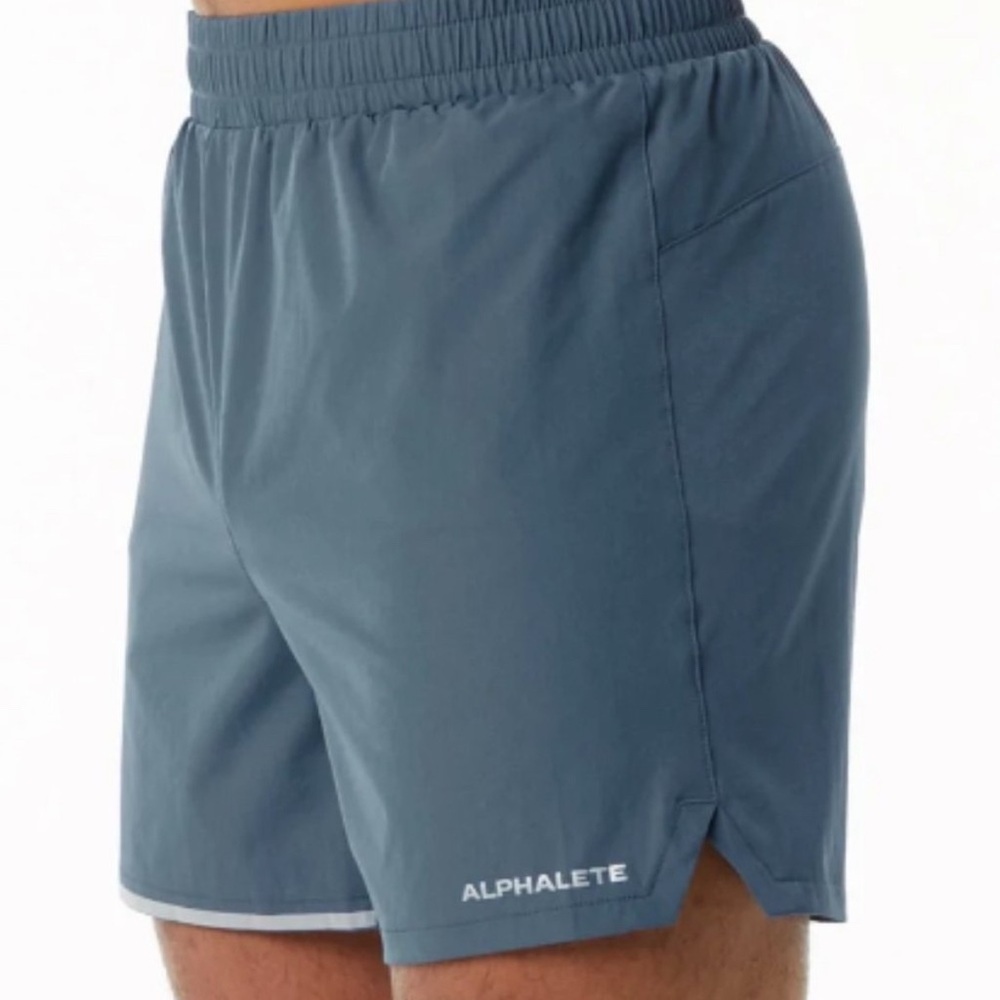 Alphalete - Shorts 5in Blue/Grey NWT (Infinity Core)